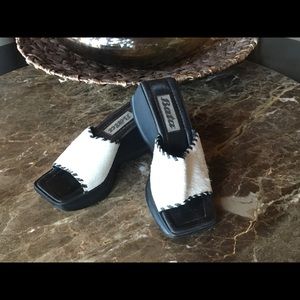 Bata Mule Skin Wedge